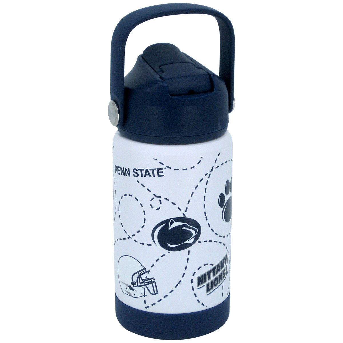 white kids water bottle with Penn State graphics